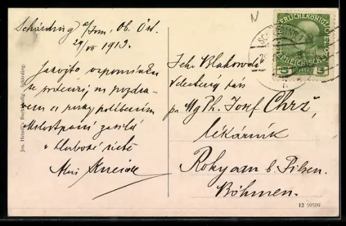 AK Schärding a. Inn, Totalansicht des Ortes