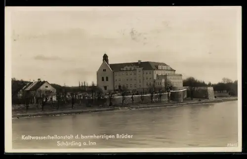 AK Schärding a. Inn, Kaltwasserheilanstalt der Barmherzigen Brüder
