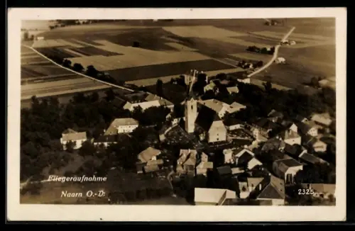 AK Naarn / Oberösterreich, Fliegeraufnahme der Ortschaft