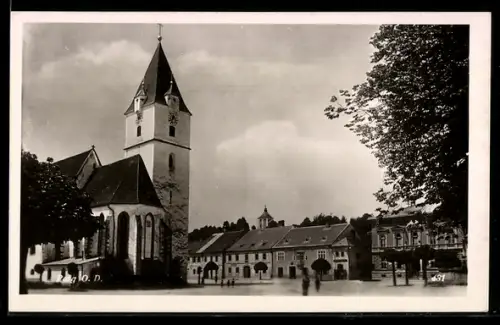 AK Perg, Kirche am  Platz