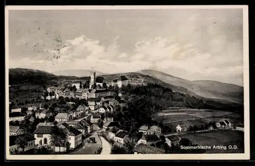 AK Arbing / Oberösterreich, Panorama der Ortschaft