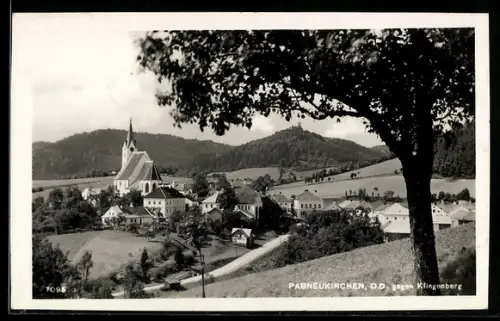 AK Pabneukirchen /O. Ö., Ortsansicht gegen Klingenberg