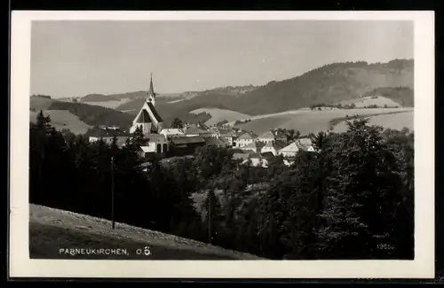 AK Pabneukirchen /O.Ö., Panorama mit Kirche