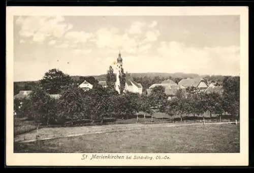 AK St. Marienkirchen bei Schärding, Blick zur Kirche