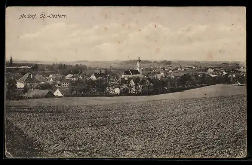 AK Andorf /Ob. Öst., Ortsansicht aus der Ferne
