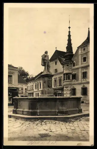 AK Grein a. D., Brunnen am Hauptplatz