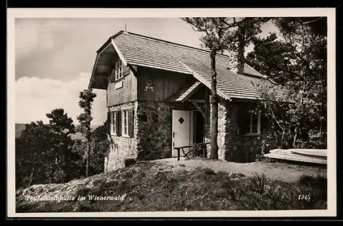 AK Teufelsteinhütte im Wienerwald