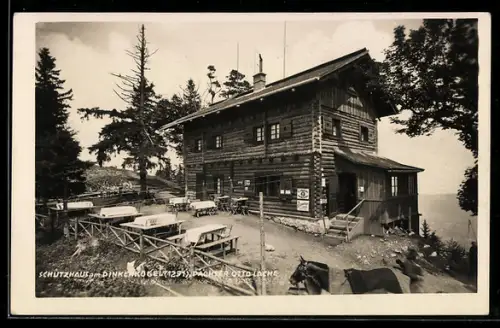 AK Pinkenkogel Schutzhaus, Ansicht mit Aussentischen, Pächter O. Lache