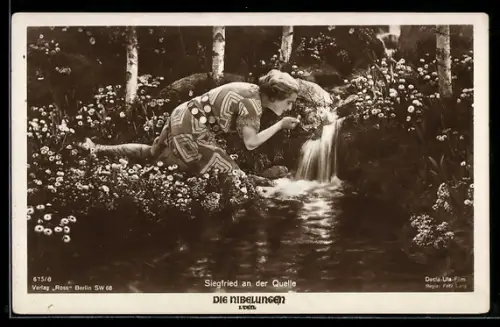 AK Die Nibelungen: Siegfried an der Quelle