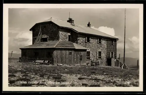 AK Alois Günther Haus, Blick auf die Berghütte