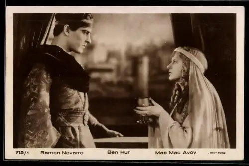AK Ben Hur, Ramon Novarro und Mae Mac Avoy