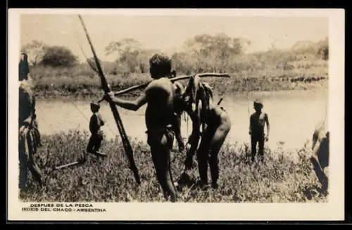 AK Chaco /Argentina, Indios del Chaco, Despues de la Pesca
