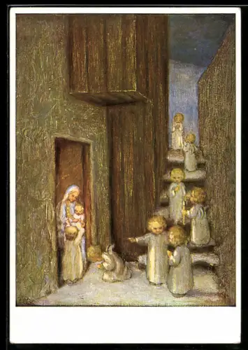 Künstler-AK Maria Spötl: Der Kinder Weihnachtsgang