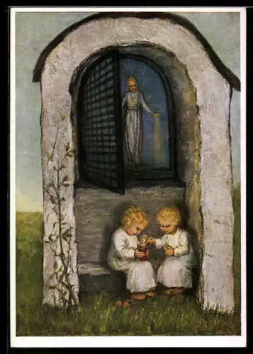 Künstler-AK Maria Spötl: Der Himmelmutter Abendlicht