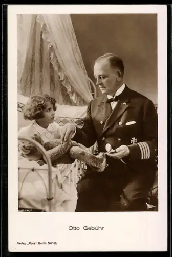 AK Schauspieler Otto Gebühr in Filmuniform