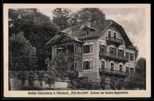 AK Gleichenberg in Steiermark, Villa Rosenhof, Kurhaus der Bundes-Angestellten