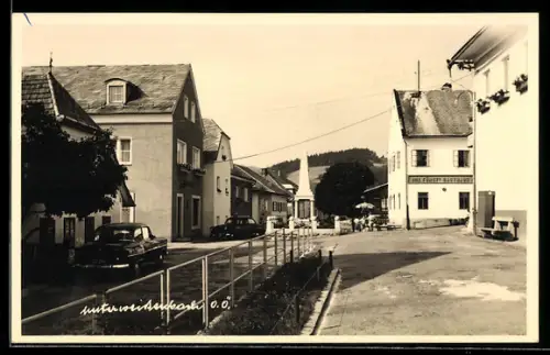 AK Unterweissenbach /O. Ö., Ortsstrasse mit Gasthaus Jos. Fürst