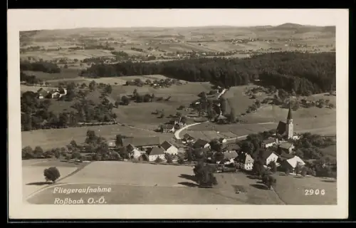 AK Rossbach /O.-Ö., Fliegeraufnahme