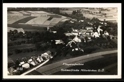 AK Mitterkirchen /Ob. Öst., Fliegeraufnahme