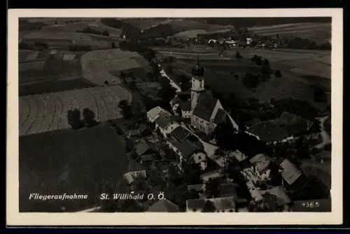 AK St. Willibald /O. Ö., Fliegeraufnahme