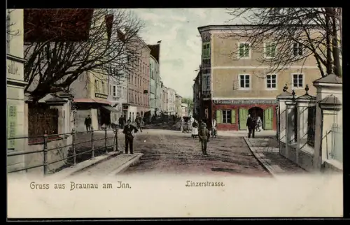 AK Braunau am Inn, Linzerstrasse