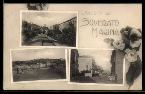 AK Soverato Marina, Seocco Traforo, Corso Umberto I., Panorama dal Mare