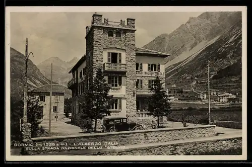 AK Bormio, L`albergo Italia sulla strada nazionale dello Stelvio