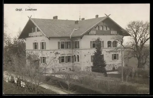 AK Hochburg-Ach, Gräfl. Landhaus