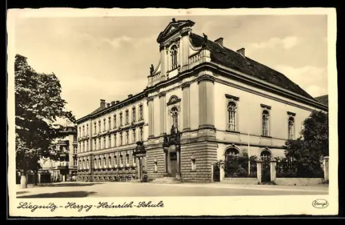 AK Liegnitz, Blick auf die Herzog-Heinrich-Schule