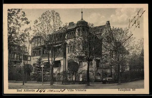 AK Bad Altheide, Villa Viktoria, Aussenansicht