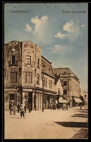 AK Oderberg, Partie in der Franz Josefstrasse