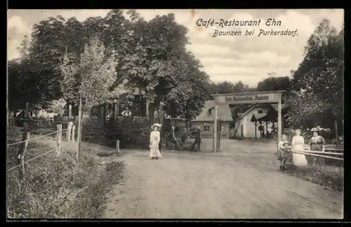 AK Purkersdorf /N.-Oe., Baunzen, Café-Restaurant Ehn, Aussenansicht