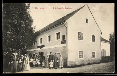 AK Hinzenbach, J. Hellmayr`s Gasthaus