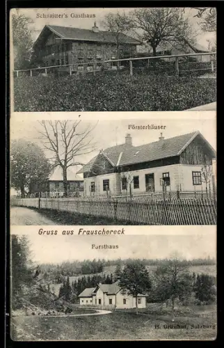 AK St. Johann am Walde, Schnaitters Gasthaus, Försterhäuser