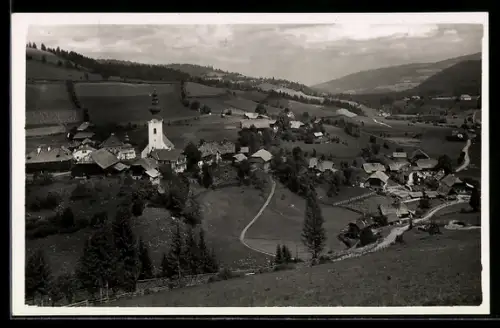 AK Albeck in Kärnten, Sirnitz, Teilansicht mit Kirche