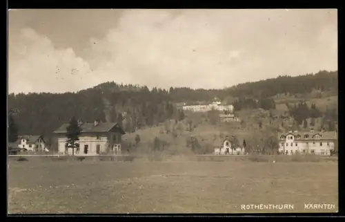 AK Spittal an der Drau, Rothenthurn, Ortspartie mit Bahnhof
