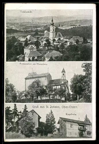 AK St. Johann am Wimberg, Restaurant am Hannsberg, Kegelbahn