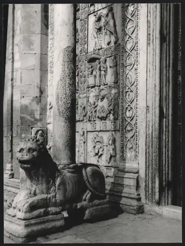 Fotografie Dr. Grebert, Ansicht Verona - Venetien / Italien, San Zeno, Marmorreliefs von Meister Guglielmo, Bibelszenen