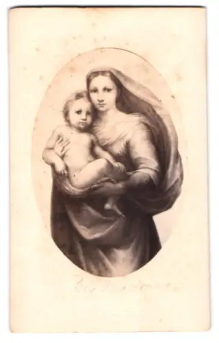 Fotografie Brockmann, Dresden, Gemälde: Die Madonna