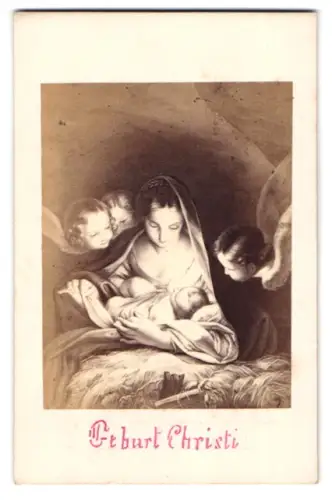 Fotografie Hanfstaengl, Dresden, Gemälde: Geburt Christi, nach Maratti
