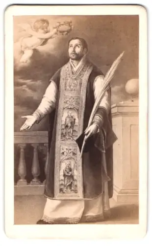 Fotografie F. & O. Brockmann, Dresden, Gemälde: Der heilige Rodriguez, nach Murillo