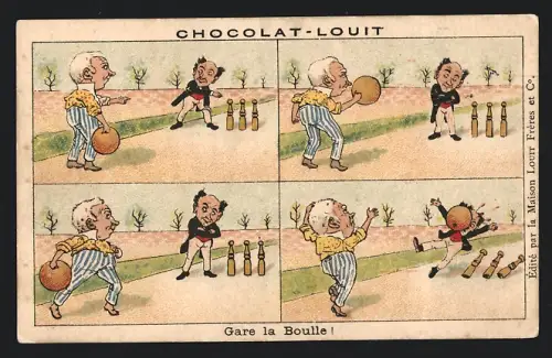 Sammelbild Chocolat-Louit, Gare la Boulle