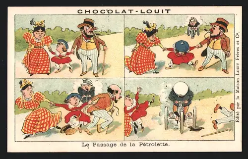 Sammelbild Chocolat-Louit, Le Passage de la Pétrolette