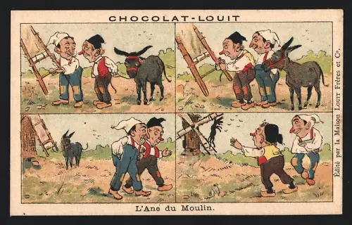 Sammelbild Chocolat-Louit, L`Ane du Moulin