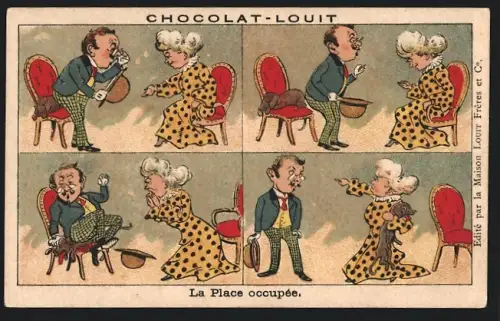 Sammelbild Chocolat-Louit, La Place occupée