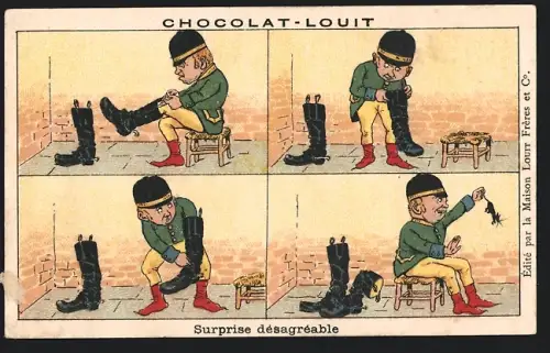 Sammelbild Chocolat-Louit, Surprise désagréable