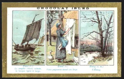 Sammelbild Chocolat Ibled, La tempête s`étant calmée