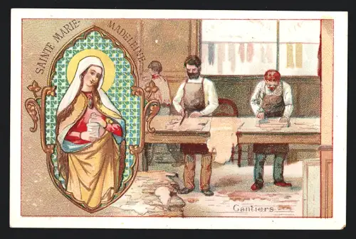 Sammelbild Paris, Chocolat Ibled, Sainte Marie-Madeleine, Gantiers