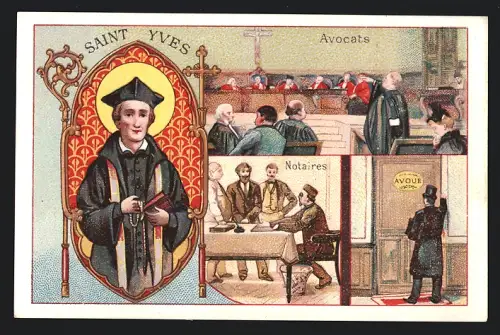 Sammelbild Paris, Chocolat Ibled, Saint Yves, Avocats, Notaires