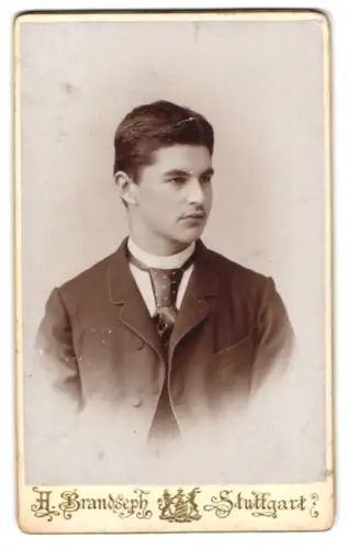 Fotografie Hermann Brandseph, Stuttgart, Marienstrasse 36, Porträt eines jungen Mannes